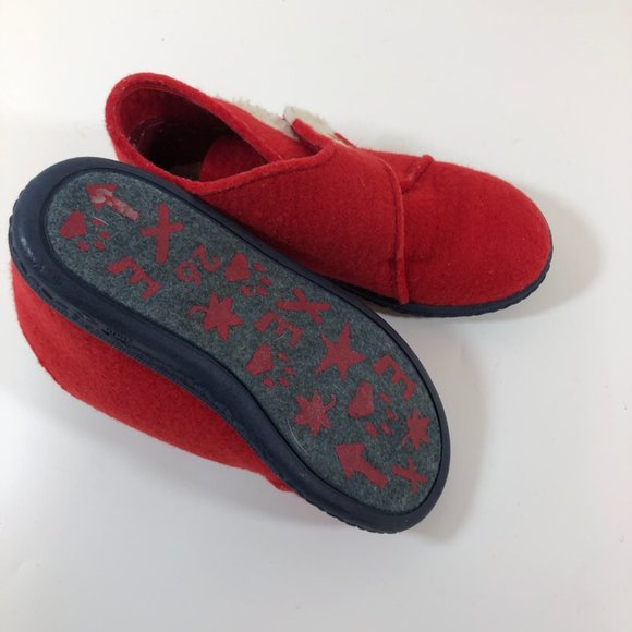 Elefanted Kids Red Wool Booties with lambs  sz 26/28 - Picture 3 of 3